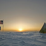 Antarctica Sunrise: The sun rose on this part of the planet after 4 months of darkness, signalling the end of winter.